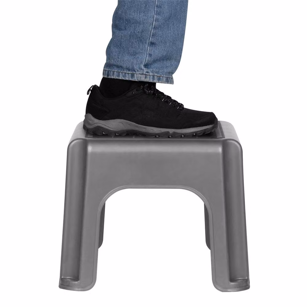 SPETLEK Heavy Duty Step Stool, Silver and Grey – 3