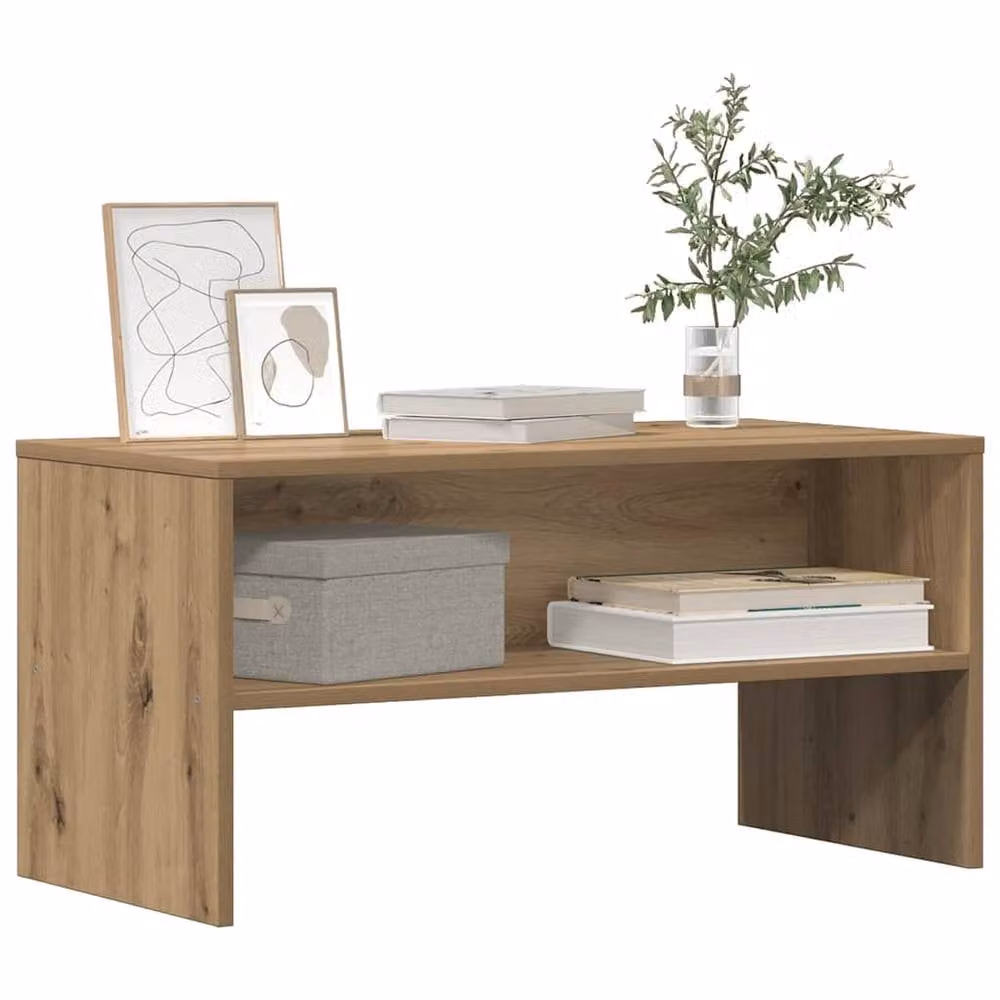 Berkfield Home Artisan Oak TV Cabinet in Brown, W/D/H: 80 x 40 x 40 cm – 2