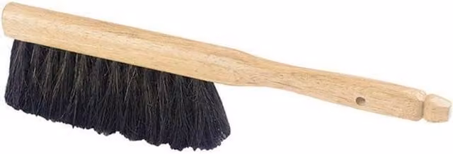 Universal Textiles Mill Banister Brush in Soft Coco with Wood and Multicolour Accents