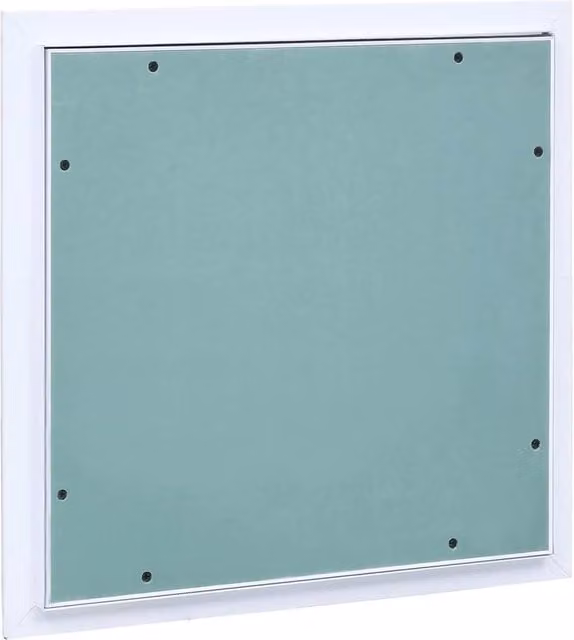 Berkfield Access Panel with Aluminium Frame and Plasterboard, W/D/H: 30 x 30 x 3 cm