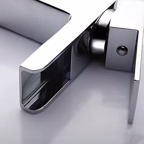 Nes Home Waterfall Cloakroom Basin Mono Mixer in Metallic Silver – 2