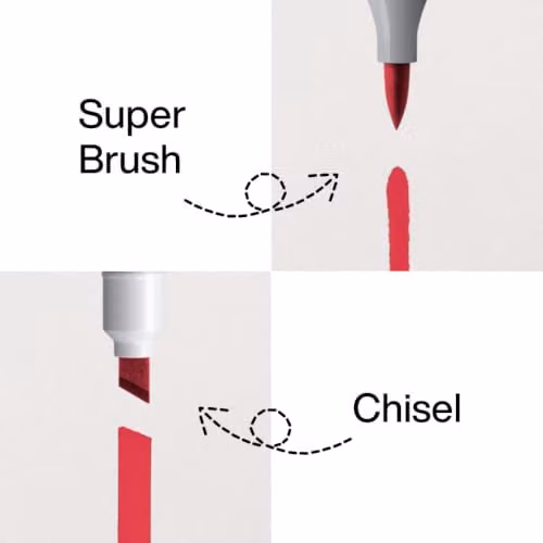 Copic Ciao Brush Tip Coloured Marker Pen Set, 12 Multicolour Pens for Art and Design – 2