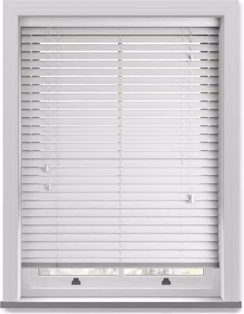 Terrys Made To Measure 50mm White Plastic Venetian Blinds