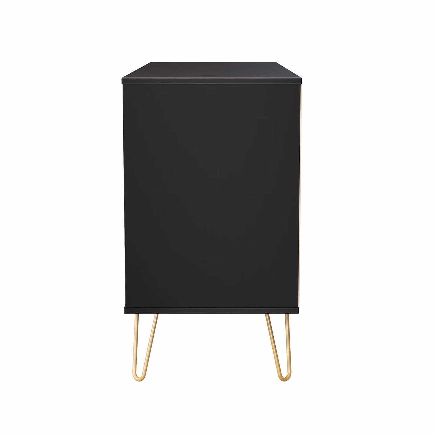 2 U Metro Ready Assembled 6 Drawer Wide Chest in True Black and Gold – 3