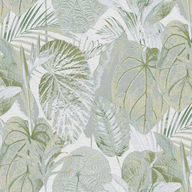 I Love Wallpaper Exotic Oasis Wallpaper Sample in Green
