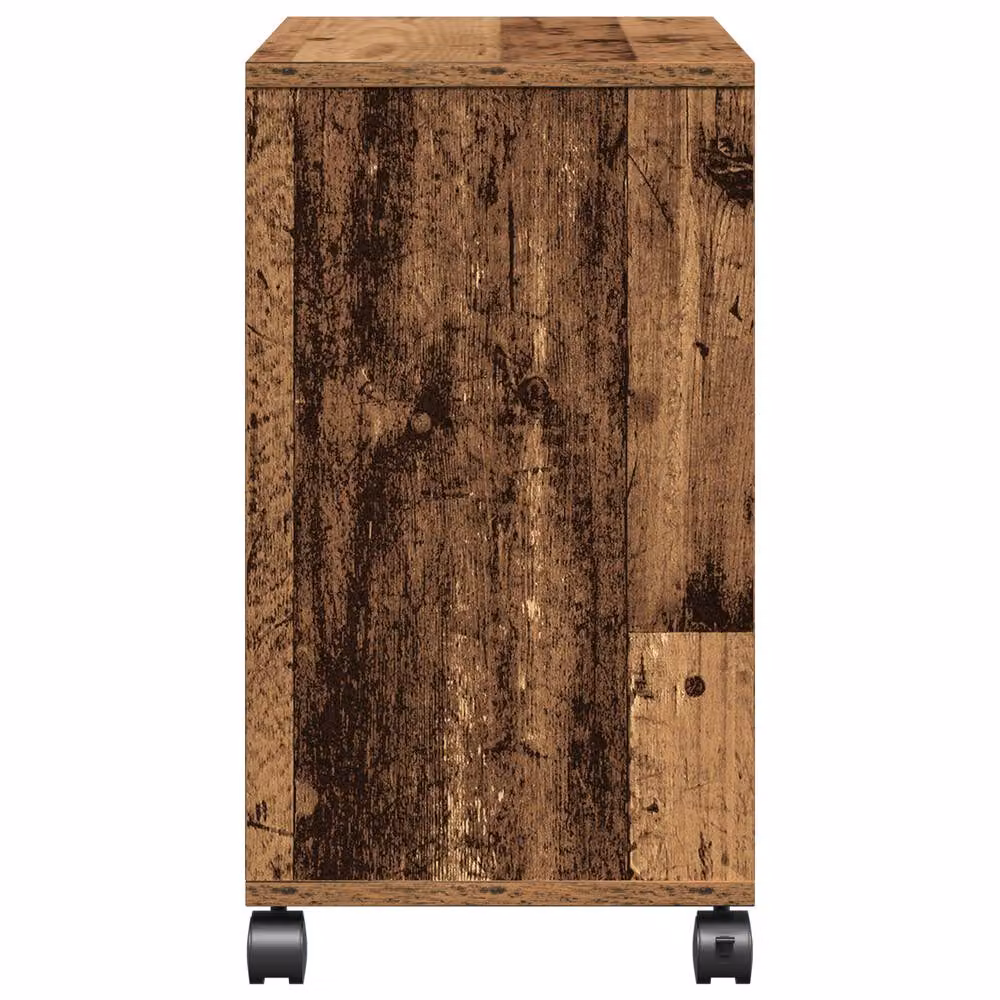 Berkfield Home Side Table with Castors, Brown, W/D/H: 50 x 30 x 55 cm – 5