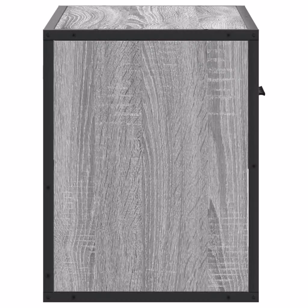 Berkfield Home Industrial TV Cabinet in Grey Sonoma, W/D/H: 60 x 31 x 39.5 cm – 4