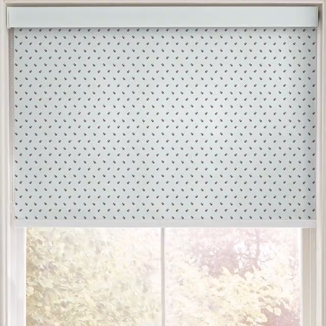 Cath Kidston Rose Bud Made to Measure Floral Roller Blind in Mint Green