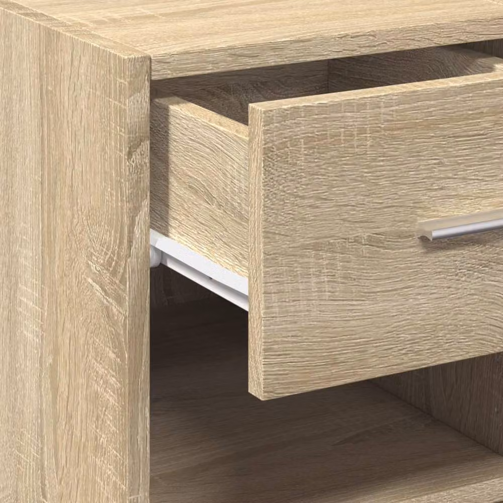 Berkfield Home Sonoma Oak Sideboard in Beige, W/D/H: 30 x 42.5 x 93 cm – 3