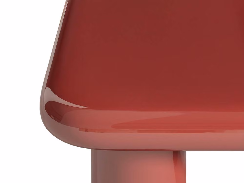Vente-unique TAMISDA Lacquered MDF Coffee Table in Burgundy – 3