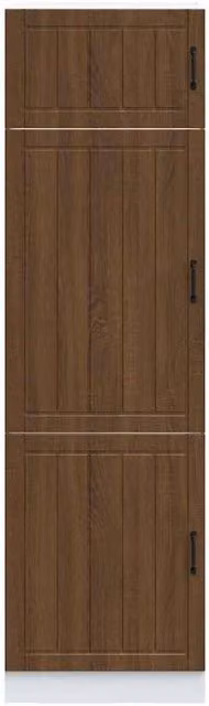 Berkfield Home Lucca Kitchen Cupboard in Brown Oak, W/D/H: 57 x 60 x 207 cm – 1