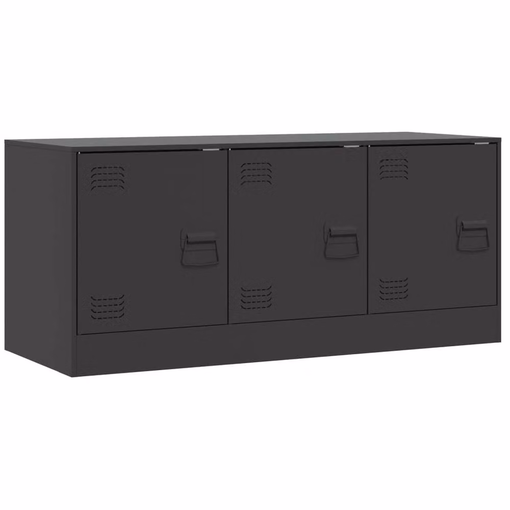 Berkfield Home Industrial Black Steel TV Cabinet W/D/H: 99 x 39 x 44 cm – 3