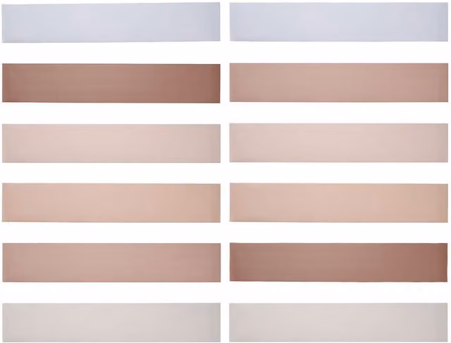 Livingandhome Set of 12 Self Adhesive Stair Riser Stickers in Brown and Multicolour