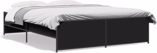 Berkfield Home Bed Frame in Black, W/D/H: 200 x 140 x 40.5 cm – 1