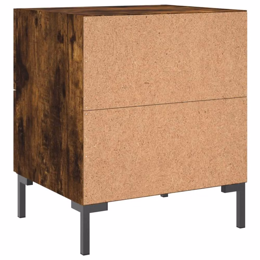 Berkfield Home Bedside Cabinet in Smoked Oak Brown, W/D/H: 40 x 35 x 47.5 cm – 5