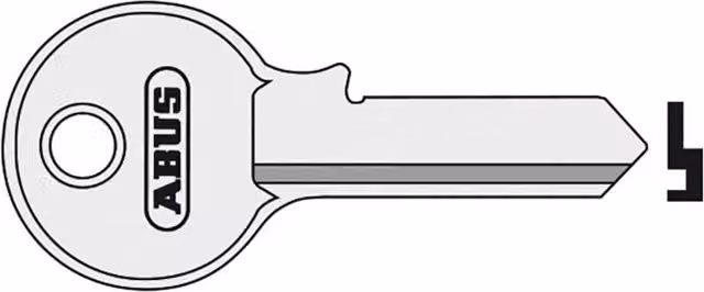 ABUS 55 Series Mechanical Key Blanks in Silver and Multicolour Brass