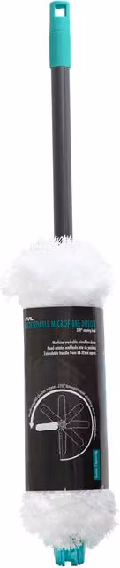 JVL Extendable Microfibre Duster with Telescopic Handle in Turquoise