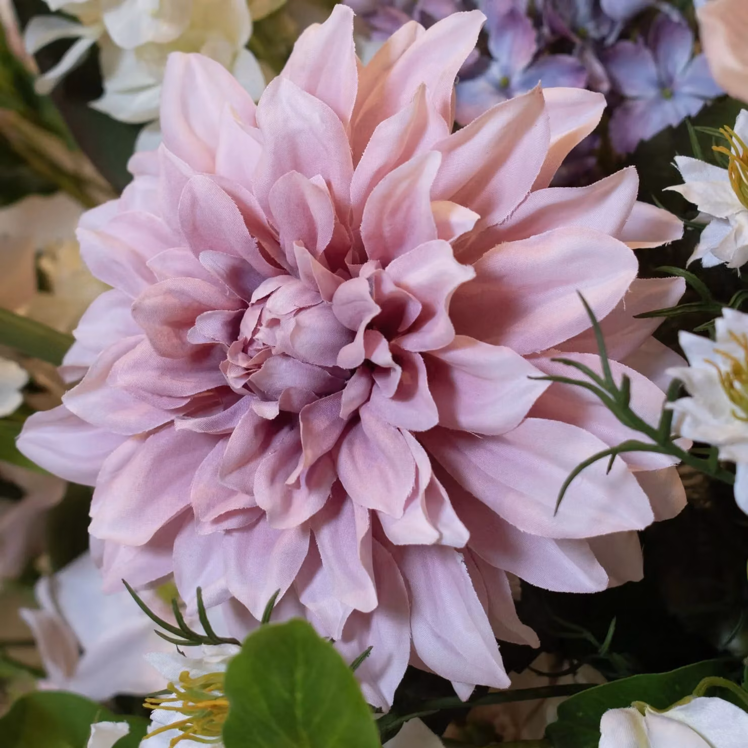 Hill Interiors Natural Garden Collection Pink Dahlia Artificial Flower – 3