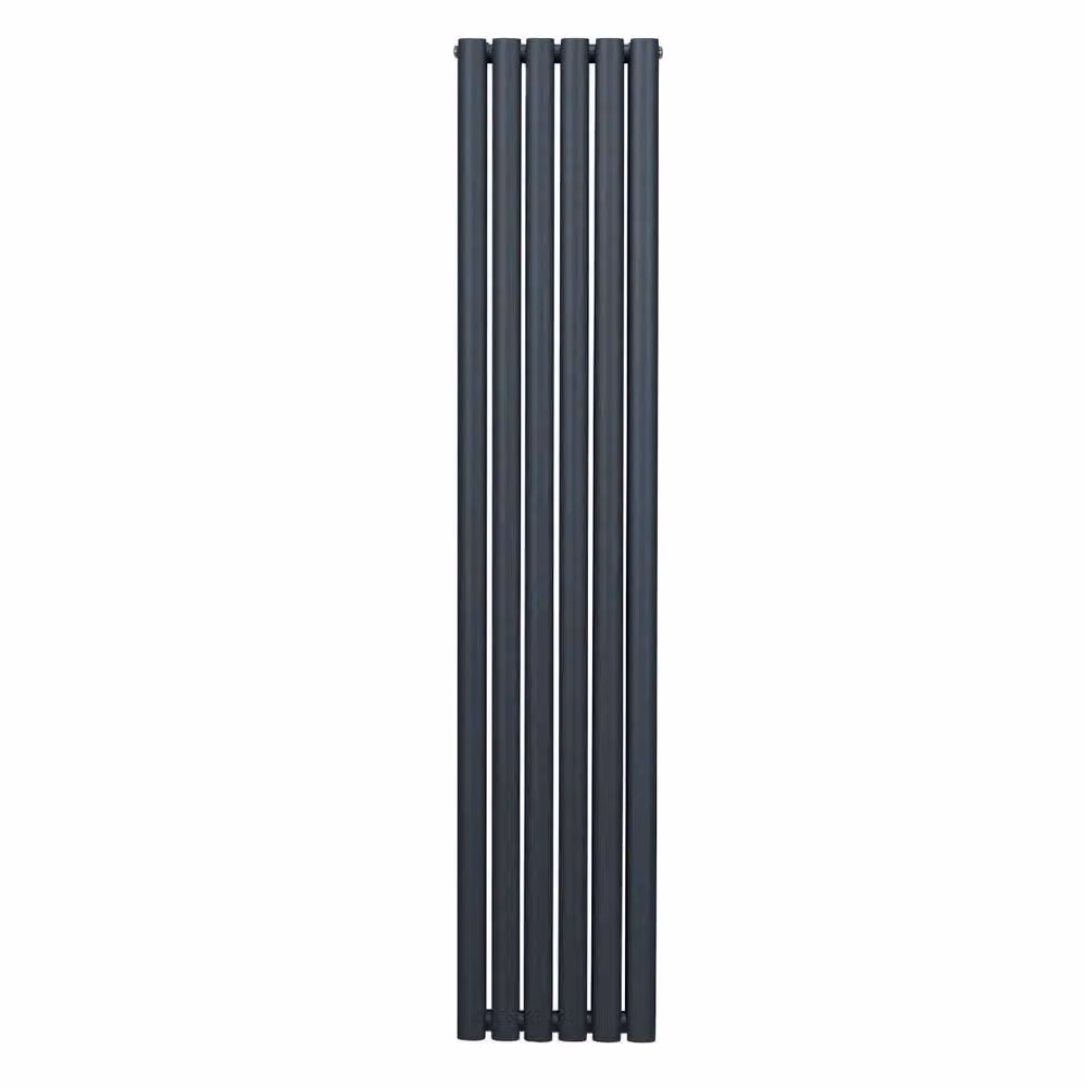 Monstershop Oval Column Radiator in Anthracite Grey, H: 180 cm, W: 36 cm – 2