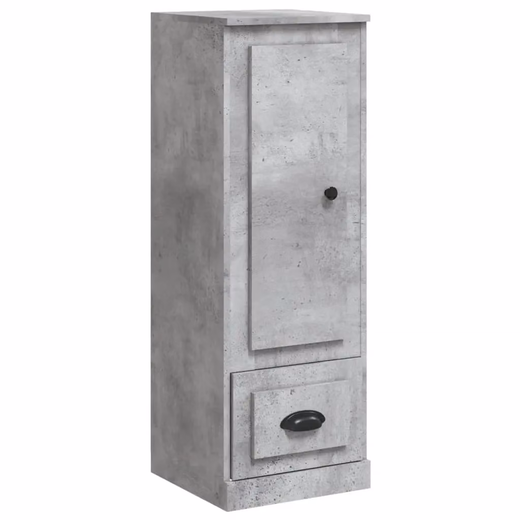 Berkfield Home Highboard in Concrete Grey, W/D/H: 36 x 35.5 x 103.5 cm – 2