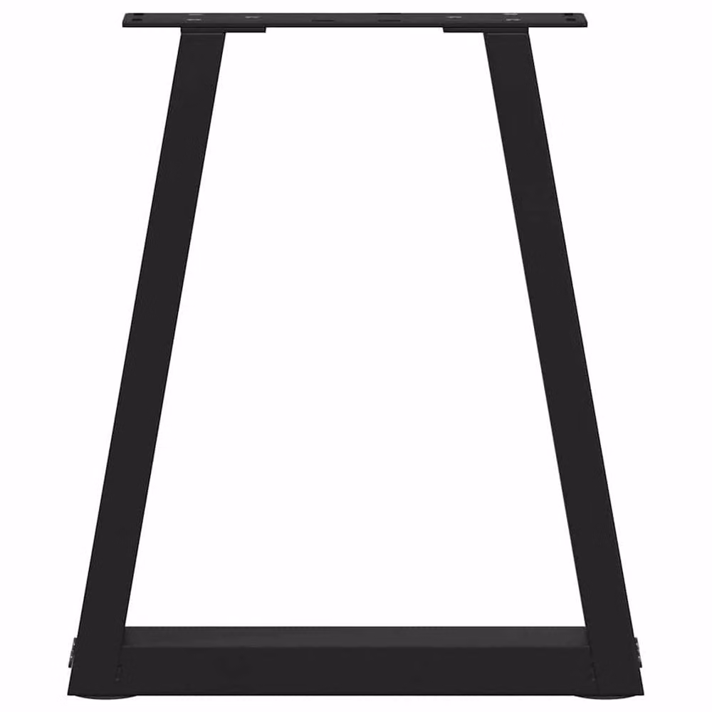 Berkfield Home V-Shape Dining Table Legs, 2 Piece Black Steel Set, W: 38 cm, H: 42-43.3 cm – 4