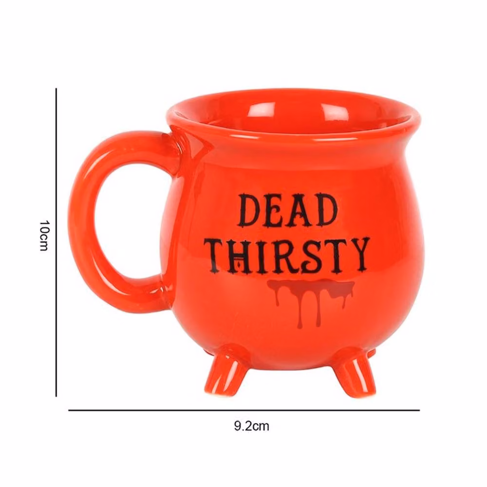 Uniqueful Dead Thirsty Cauldron Ceramic Mug in Red – 2