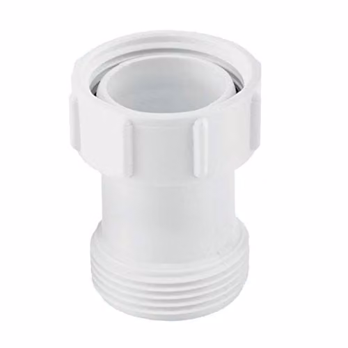 McAlpine T12A-2 White Plastic Female to Male Coupling 1.25 inch BSP