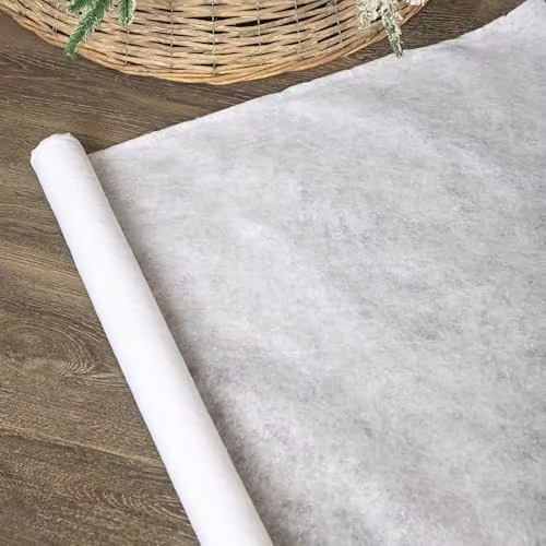 Samuel ALEXANDER White Christmas Faux Snow Effect Tablecloth, 1m x 1m Roll – 2