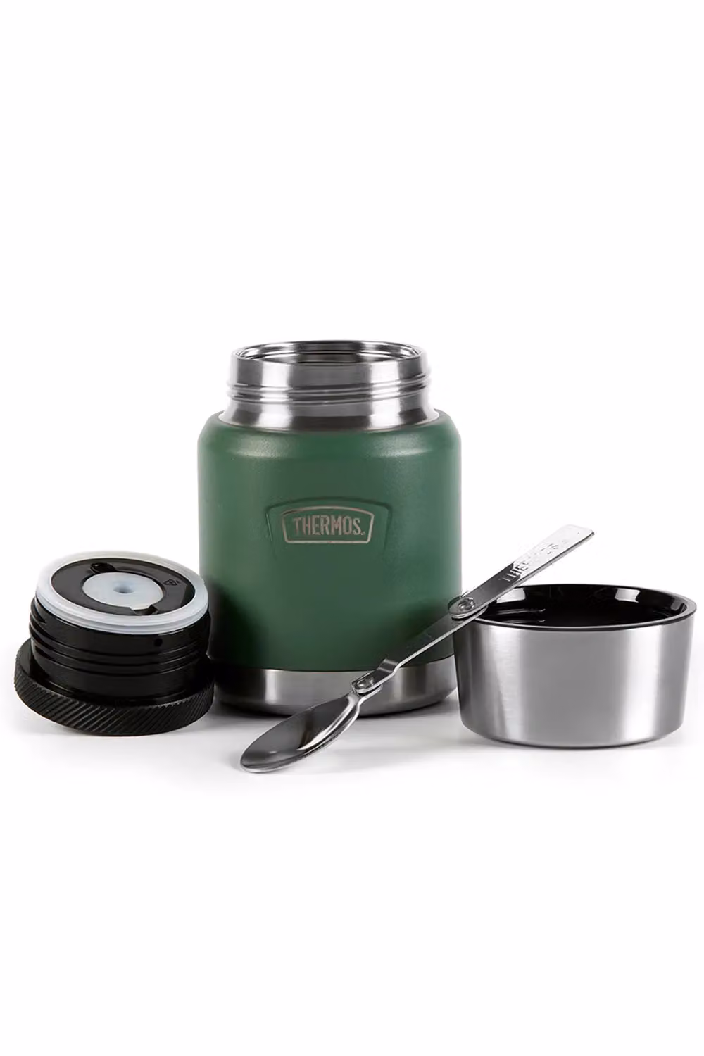 Thermos Icon Series Stainless Steel Leakproof Food Flask with Spoon, 470ml, Green – 5