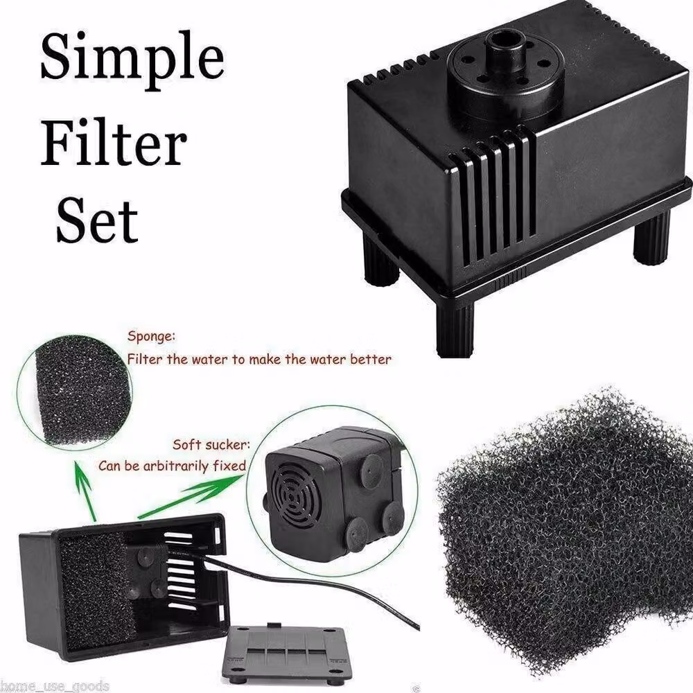 EONLION Solar Powered Water Pond Filter Pump and Garden Pool Fountain in Black – 3