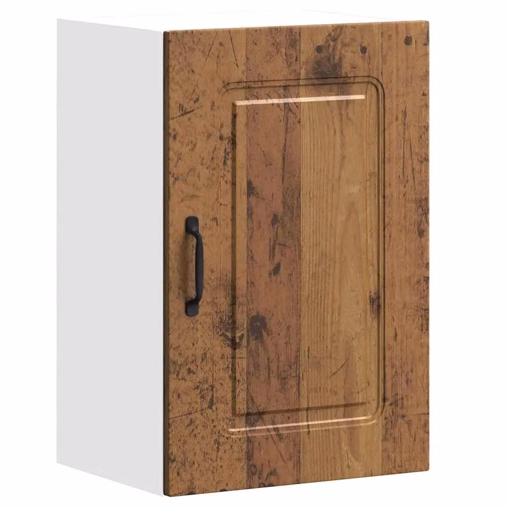 Berkfield Home Kalmar Wall Cabinet in Old Wood Brown Engineered Wood – 1