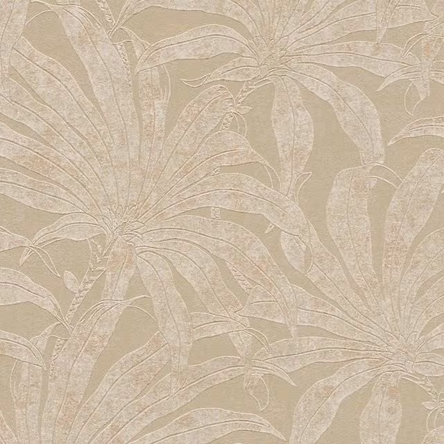I Love Wallpaper Gentle Palms Botanical Wallpaper in Beige and Yellow