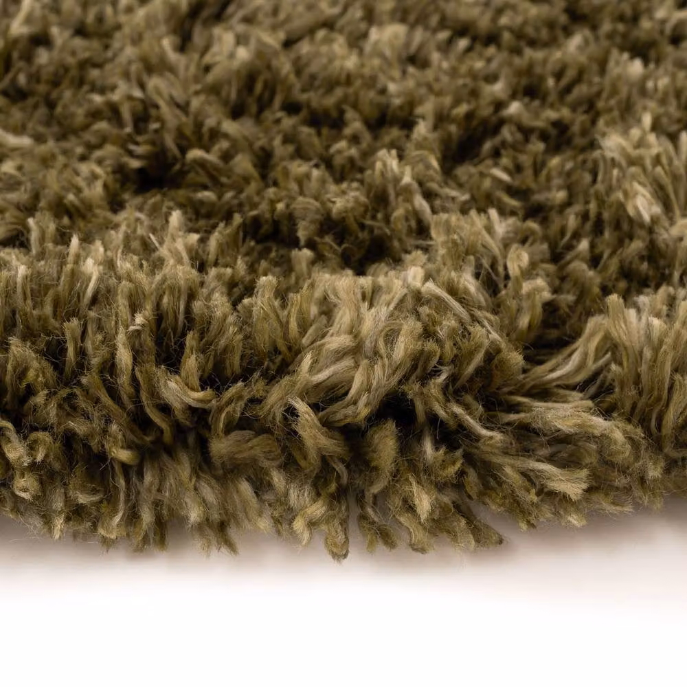 Kukoon Super Soft Shaggy Area Rug in Dark Green, W: 240 cm, D: 330 cm – 2