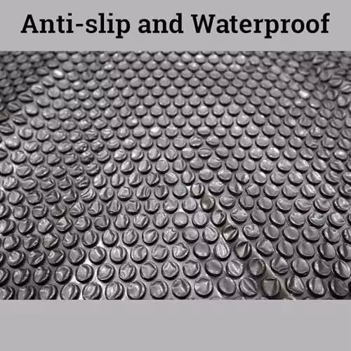 Shatchi Grey Square Thermal Bubble Mat for 4 to 6 Person Hot Tubs and Spas – 3
