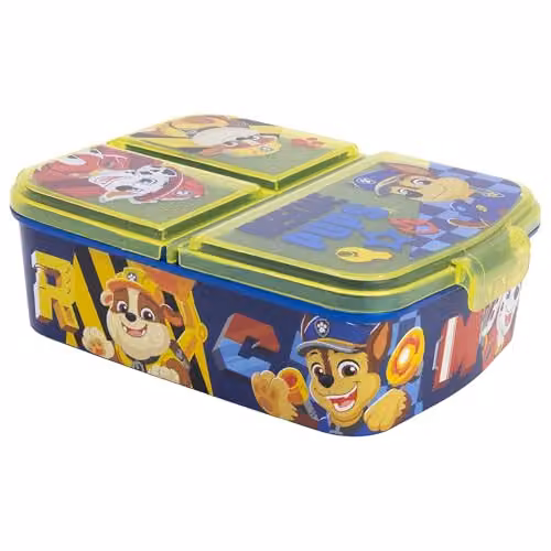 STOR Paw Patrol Multi Compartment Sandwich Box for Kids, 2.156 l, Multicolour, BPA Free – 2