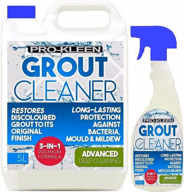 Pro-Kleen Tile Grout Cleaner, Restorer and Reviver for Kitchen and Bathroom, Blue, 5.75 l
