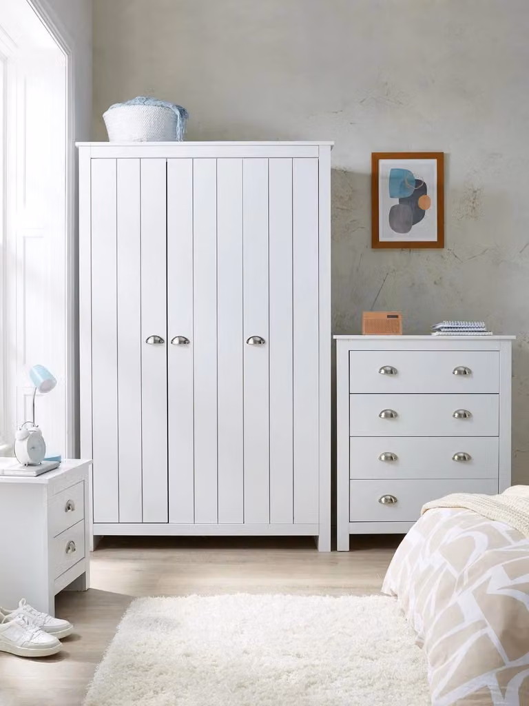 The Very Collection Atlanta 3 Piece Kids Bedroom Set in White
