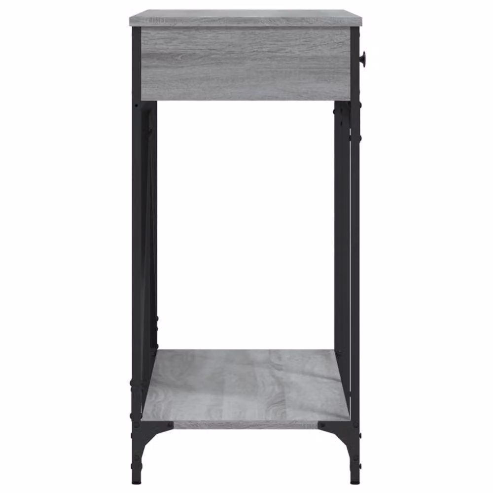 Berkfield Home Grey Sonoma Console Table, W: 100 cm, D: 39 cm, H: 78.5 cm – 5