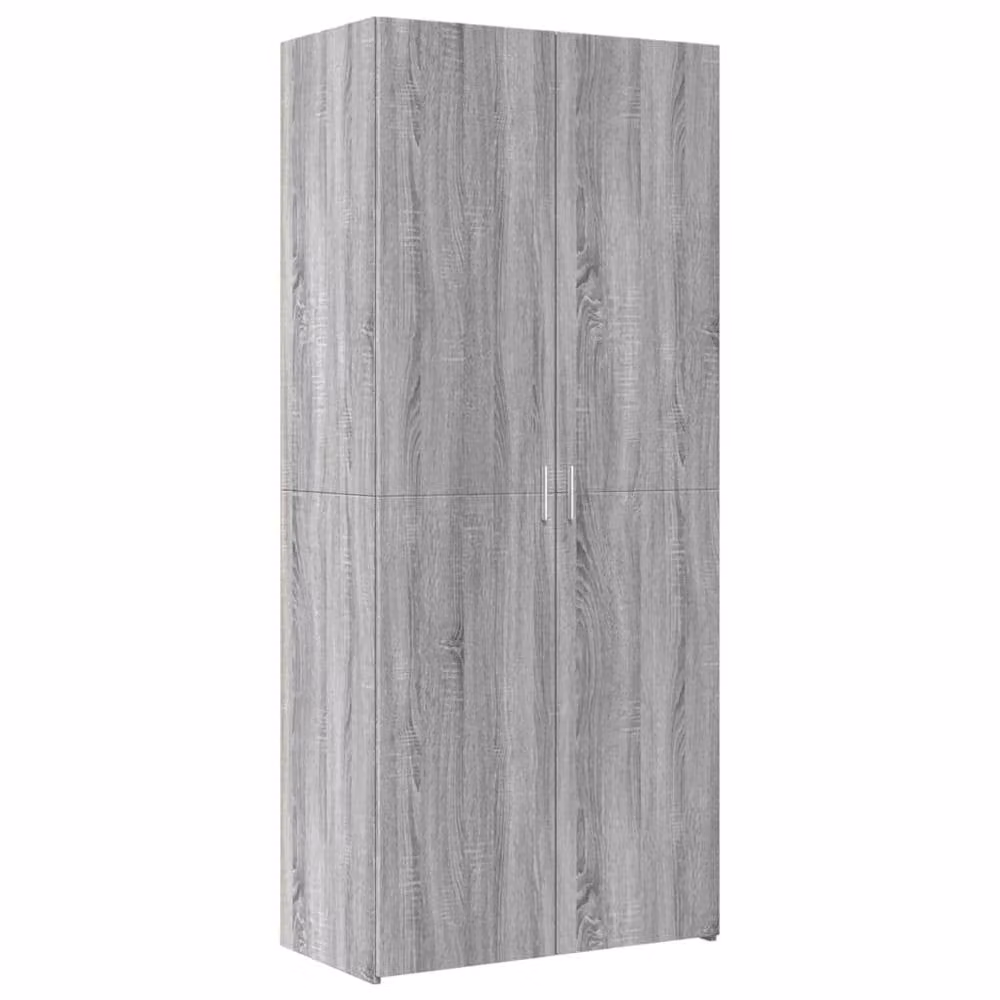 Berkfield Home Modern Grey Matt Highboard with Hinged Doors and Internal Shelves, W/D/H: 80 x 42.5 x 185 cm – 2