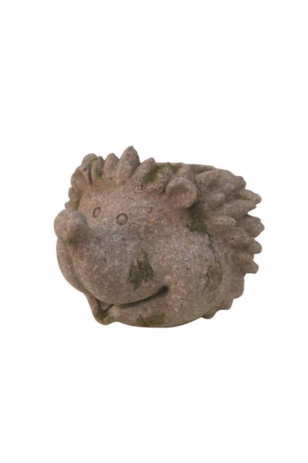 KDMD Hedgehog Stoneware Planter Pot in Beige and Brown, Height: 29.5 cm – 2
