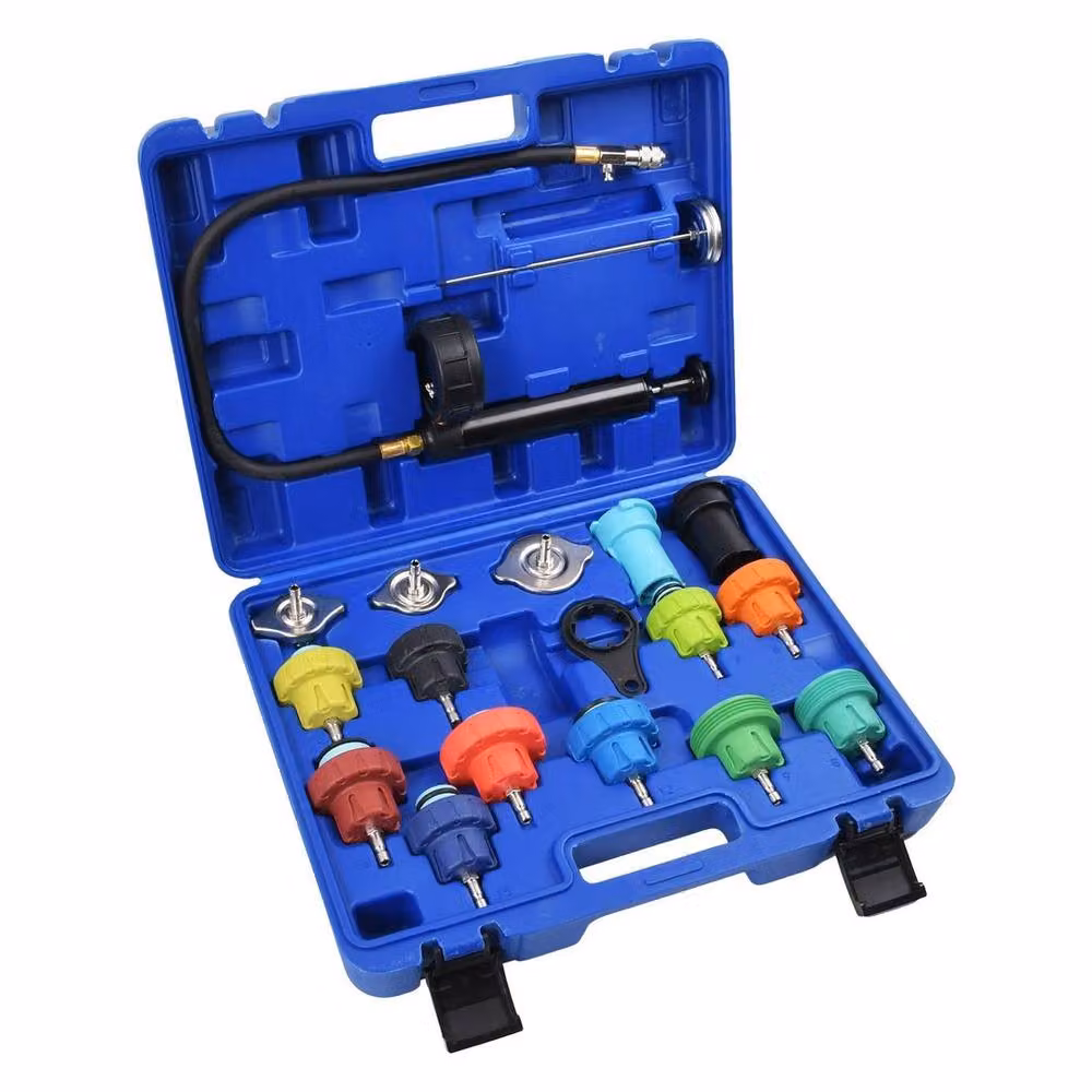 SPETLEK 18-Piece Radiator Coolant Pressure Tester Kit in Blue – 2
