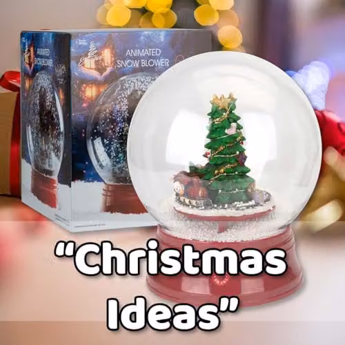 VFM e-Store Christmas Snow Globe Light Up Blower Train Decoration in White and Multicolour, W: 31 cm, D: 25 cm – 5