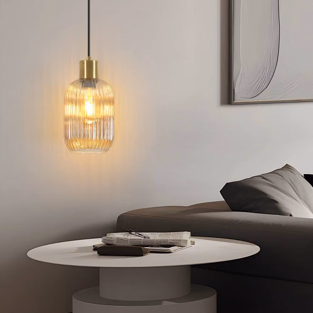 Pheashine Modern Crystal Chandelier with Gold and Transparent Glass Shades and E27 Holder – 3