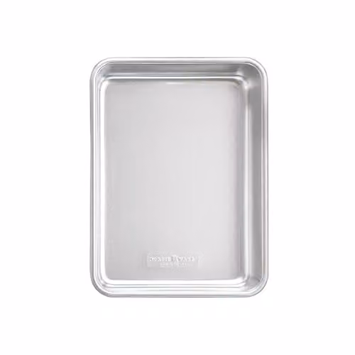 Nordic Ware Naturals Rectangular Aluminium Cake Tin, Silver, W: 32.77 cm, D: 22.86 cm, H: 6.35 cm