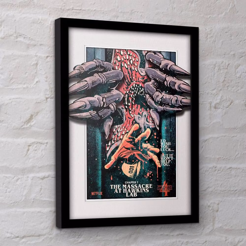 Stranger Things Chapter 7 Breakout Multicolour Framed Paper Poster – 2