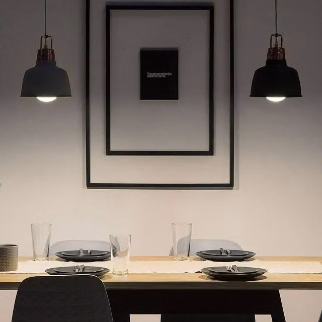 Wyld and Coco Graphite Pendant Lamp with Copper Top in Grey