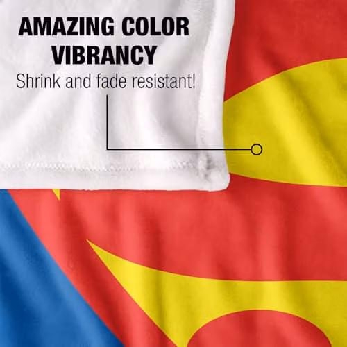 LOGOVISION Superman 1955 Logo Shield Super Soft Fleece Throw Blanket, Multicolour, W: 127.0 cm, H: 152.4 cm – 3