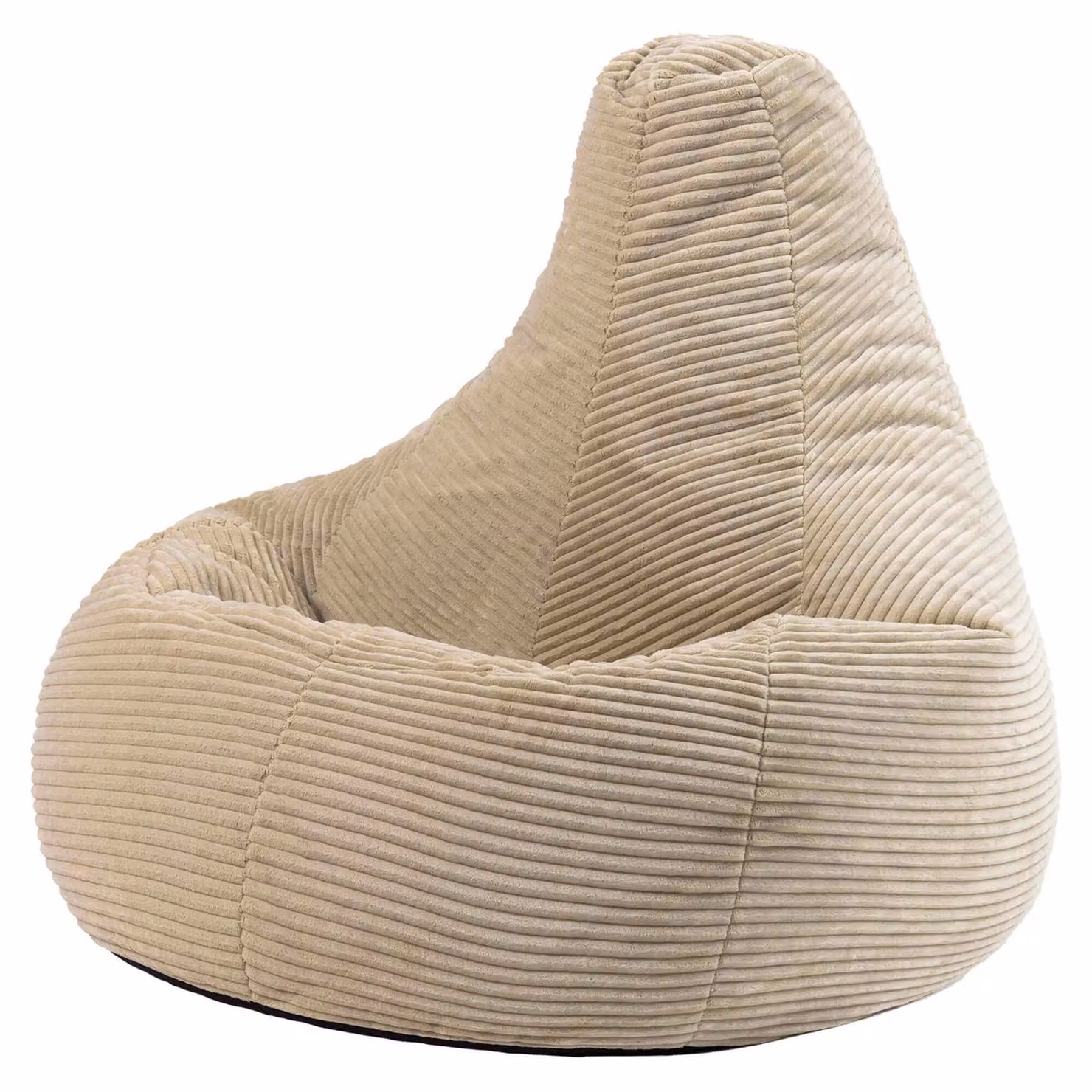 ICON Dalton Medium Corduroy Recliner Bean Bag in Beige – 2