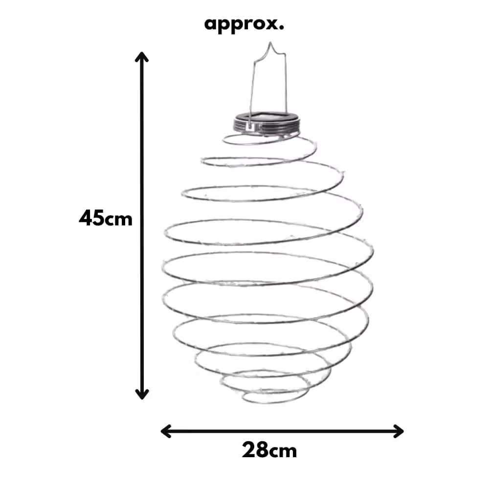 Marco Paul Large Solar Spiral LED Garden Light in White with Dusk Sensor – 2