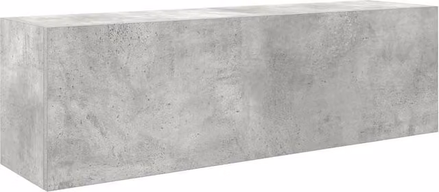 Berkfield Home Concrete Grey Wall Mounted Bathroom Cabinet with Hinged Doors, W: 100 cm, D: 25 cm, H: 30 cm